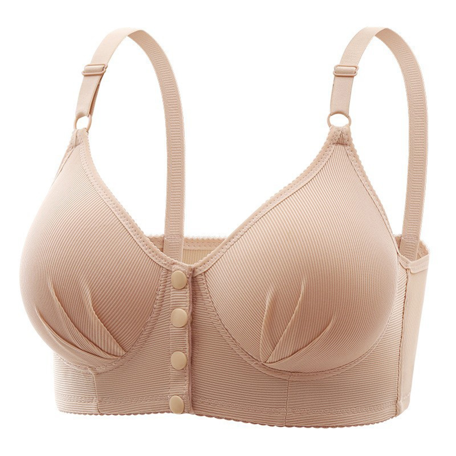 thumbnail image 1 of Sujetador informal ajustable y transpirable para mujer - Sin aros, costuras de encaje, copa BC, tallas S-XXXL, 1 of 5